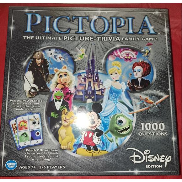 Pictopia Disney Edition Picture Trivia Board Game - Picture 2 of 5